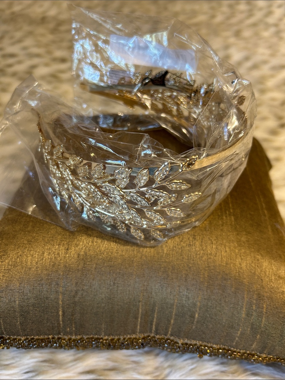 Gold Leaf Decorative Headband - Women Accessories